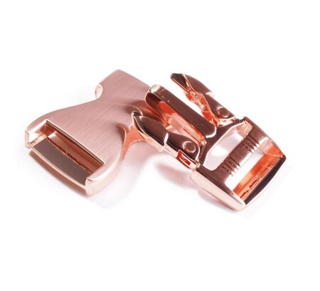 Ceintuur/tas en siergesp 25 mm Rose Gold