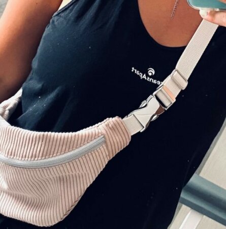 Ceintuur/tas en siergesp 25 mm Zilver