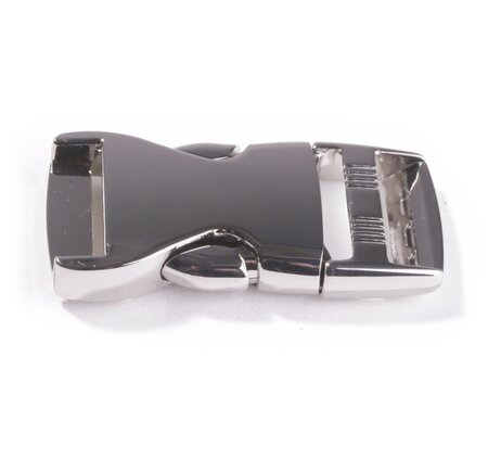 Ceintuur/tas en siergesp 25 mm Zilver