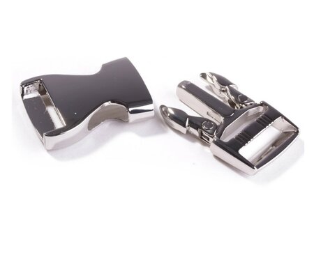 Ceintuur/tas en siergesp 25 mm Zilver