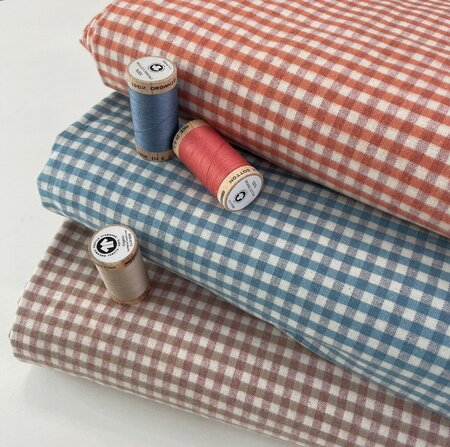Bijou Blue Moon Check FLANEL KATOEN