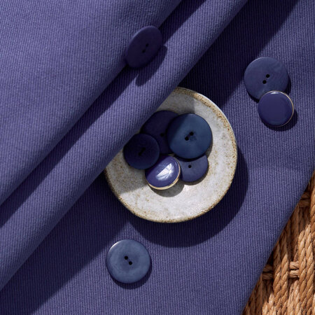 COUPON 30 CM Atelier Brunette GABARDINE Cobalt