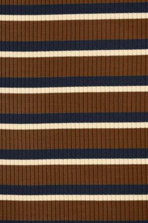 meetMilk - Pecan striped Derby Ribbed Jersey TENCELâ„¢ Modal vezels