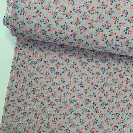 Hilco - Sandy Neon Pink DOUBLE GAUZE BIOKATOEN