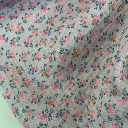 Hilco - Sandy Neon Pink DOUBLE GAUZE BIOKATOEN
