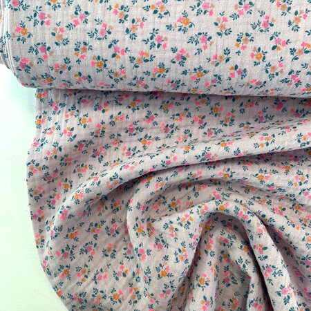 Hilco - Sandy Neon Pink DOUBLE GAUZE BIOKATOEN