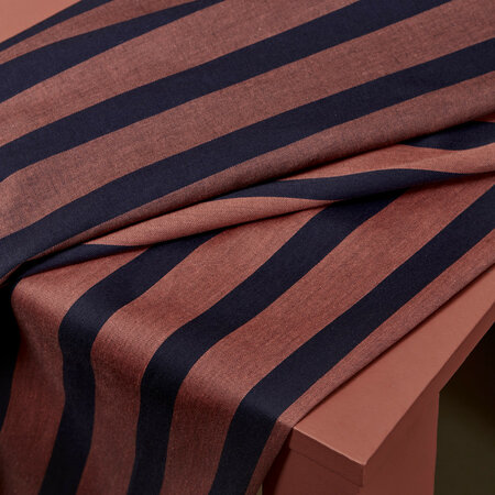 COUPON 55CM Atelier Brunette -Ray Chestnut TWO TONE COTTON