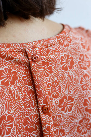 Lise Tailor - Florilège Orange - BIOKATOEN SWEAT