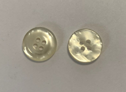 VINTAGE KNOOP 15mm Shiny white 