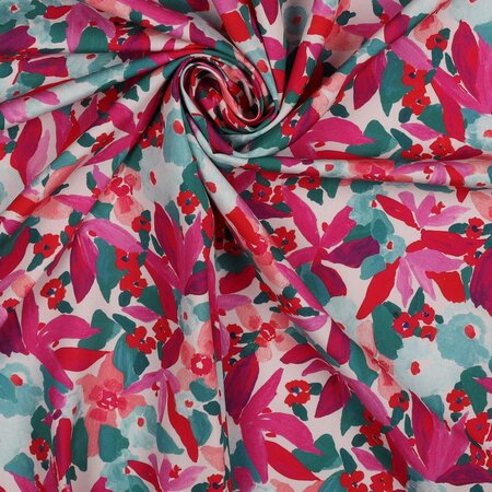 NERIDA HANSEN X VERHEES - Lenzing Ecovero - Digital Floral Teal