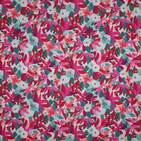 NERIDA HANSEN X VERHEES - Lenzing Ecovero - Digital Floral Teal