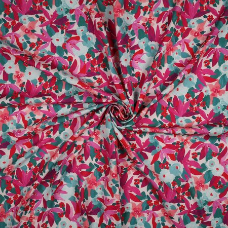 NERIDA HANSEN X VERHEES - Lenzing Ecovero - Digital Floral Teal