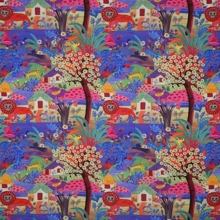 NERIDA HANSEN X VERHEES - Lenzing Ecovero - Digital Lion Coyote Multicolor