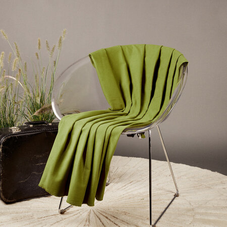 COUPON 145 CM Atelier Brunette GABARDINE Matcha Leaf