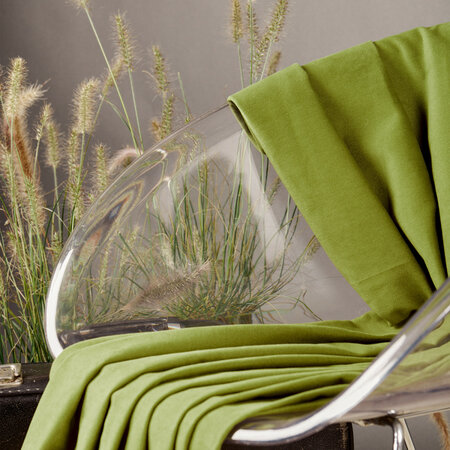 COUPON 145 CM Atelier Brunette GABARDINE Matcha Leaf
