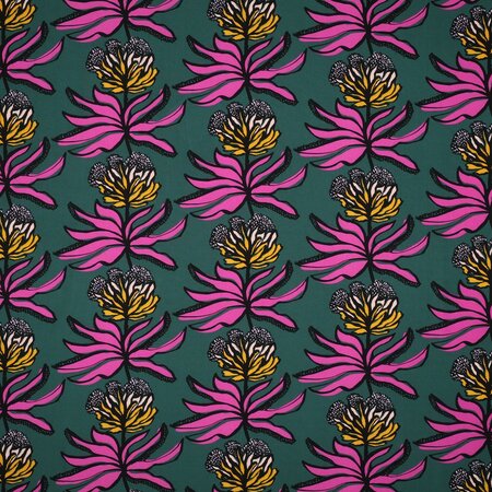KNEUSJE/COUPON 80 CM NERIDA HANSEN X VERHEES - Lenzing Ecovero - Manifesto Dark Petrol