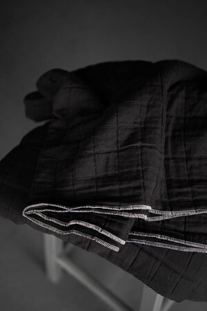 COUPON 170Merchant & Mills - Lunar Black Jacquard/Quilted cotton