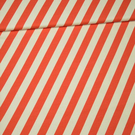 Eva Mouton - Red White Stripes FRENCH TERRY GOTS
