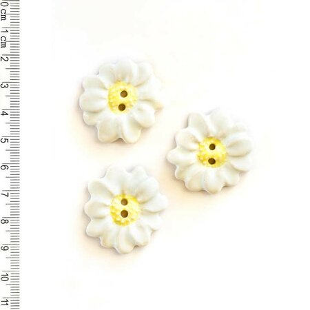 Daisy knopen - 30mm - handmade