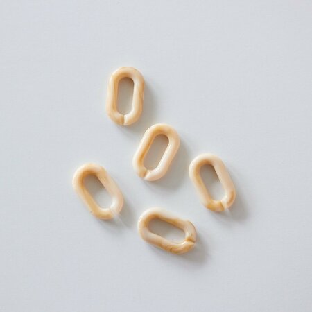 LINK LINK Marble Chain Ivoor gemeleerd