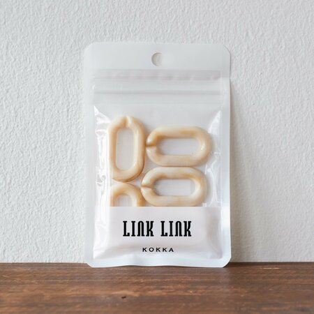 LINK LINK Marble Chain Ivoor gemeleerd