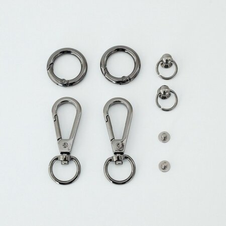 LINK LINK Tools Ring & Swivels Black Silver