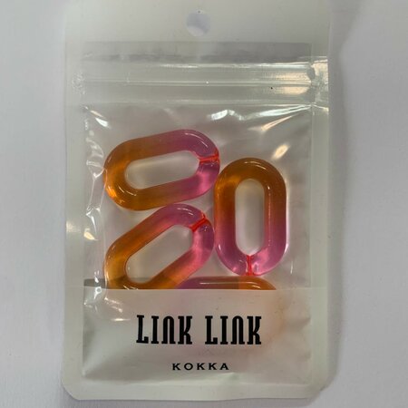 LINK LINK Marble Chain Orange Pink