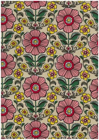 KOKKA - Jumbo Oxford Flower CANVAS