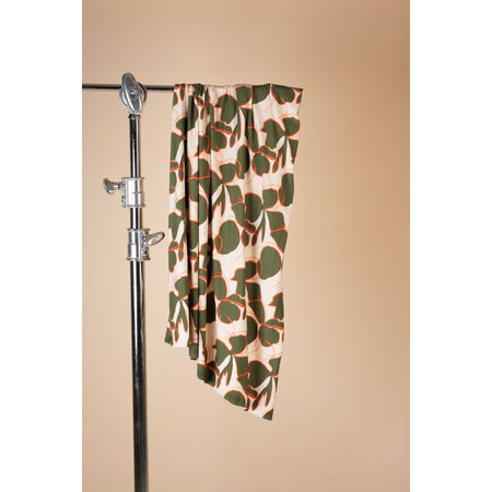 COUPON 175 CM mind the MAKER - ASHA Green Khaki - VISCOSE JERSEY with ECOVEROâ„¢ Viscose fibers