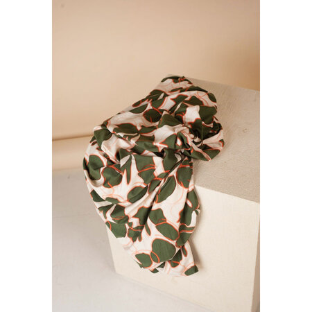 COUPON 175 CM mind the MAKER - ASHA Green Khaki - VISCOSE JERSEY with ECOVEROâ„¢ Viscose fibers