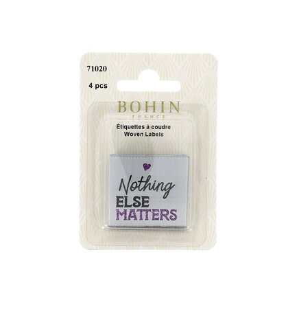 Bohin - Nothing else matters - woven labels