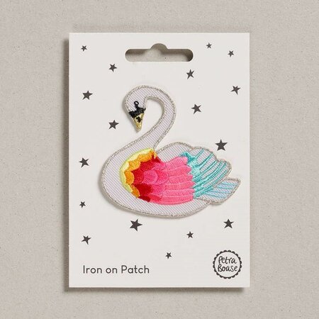 Petra Boase - Iron on Patch - Rainbow Swan