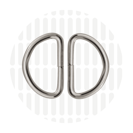 Zipperzoo D-ring Nickel 32mm