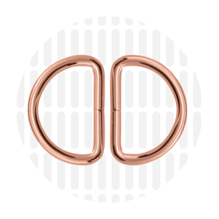 Zipperzoo D-ring Rose Gold 32mm 