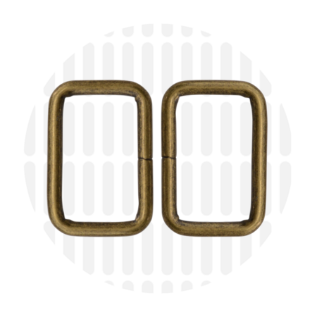 Zipperzoo Metalen Passant Antique Brass 32mm 