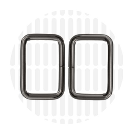 Zipperzoo Metalen Passant Gunmetal 32mm 