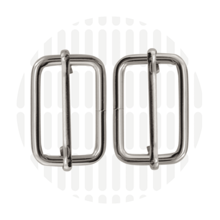 Zipperzoo  Schuifgesp 32mm Nickel 