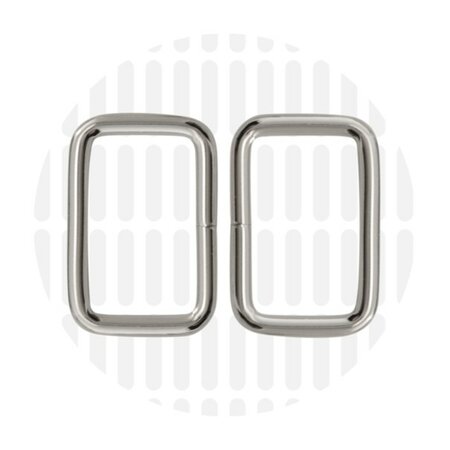 Zipperzoo Metalen Passant Nickel 32mm 