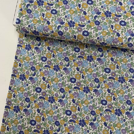 Liberty London - Palace Petal yellow/blue KATOEN