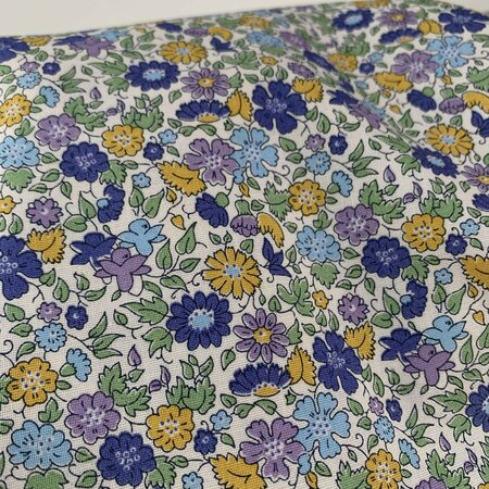 Liberty London - Palace Petal yellow/blue KATOEN