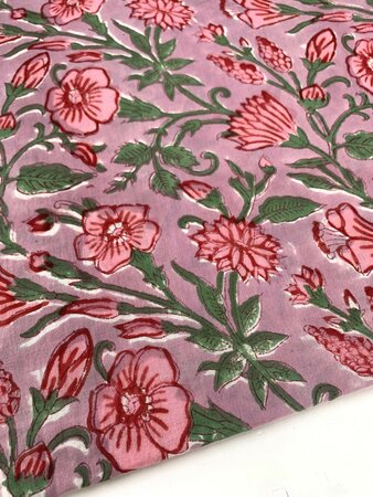 Lila Poppy - Indiase Blokprint Katoen