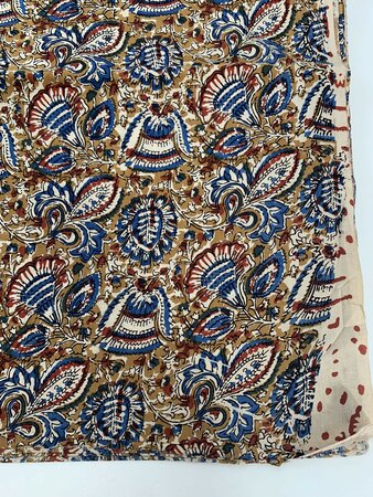 Orient Blue - Indiase Blokprint Katoen