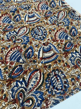 Orient Blue - Indiase Blokprint Katoen