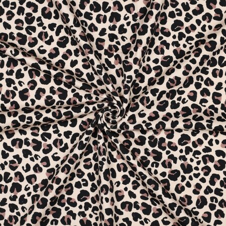COUPON 65CM Verhees - Digital Leopard - FRENCH TERRY