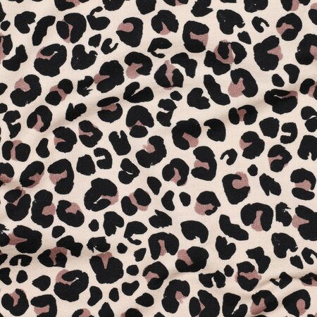 COUPON 65CM Verhees - Digital Leopard - FRENCH TERRY