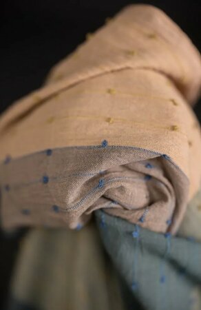 Merchant & Mills - Citalia Blues Loopy - Organic Indian Cotton