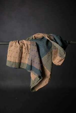Merchant & Mills - Citalia Blues Loopy - Organic Indian Cotton