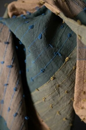 Merchant & Mills - Citalia Blues Loopy - Organic Indian Cotton