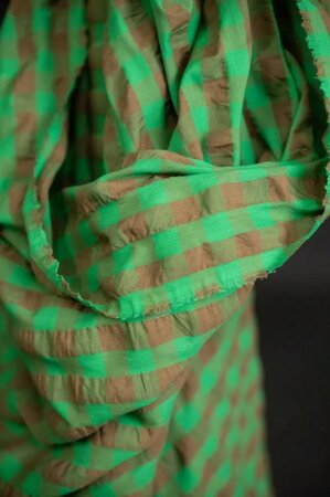 Merchant & Mills - Mojito Organic Seersucker Gingham Cotton