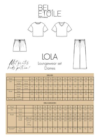 Bel'Etoile - Lola Loungewear Set mt 98-164 & 32-54